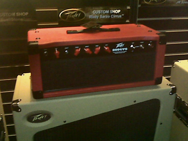 Peavey Custom Shop 2084V6 on display at NAMM